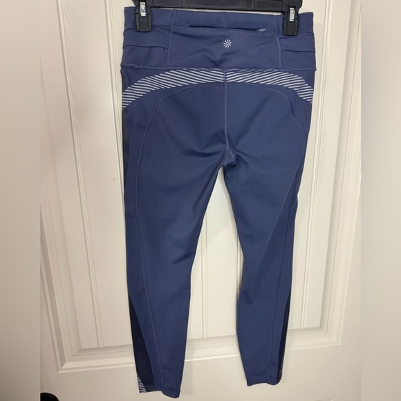 ATHLETA x Allyson Felix 💙 Navy Athletic High Waist Leggings, Reflective (Medium) - Picture 10 of 15